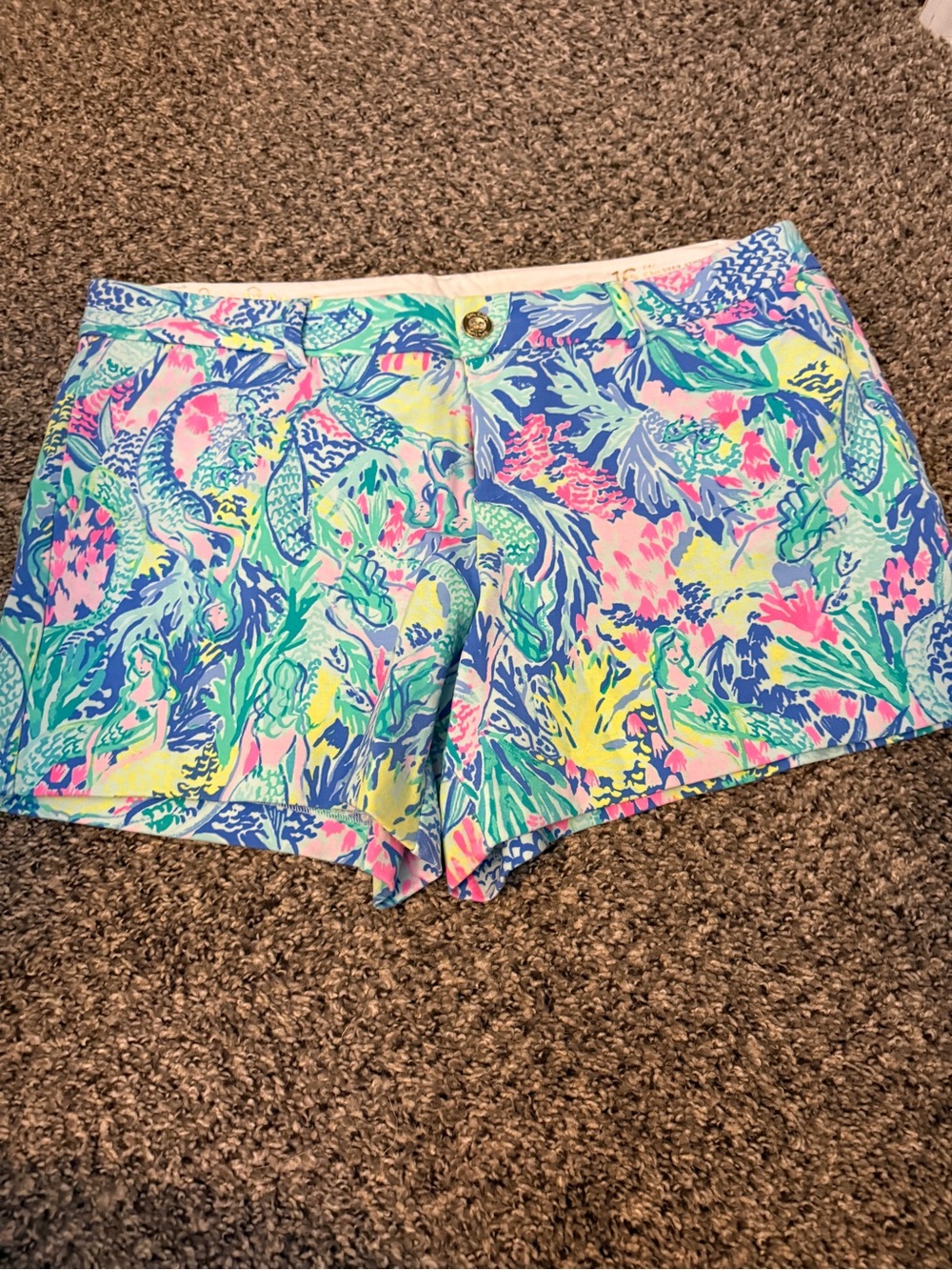 Lilly Pulitzer Sea-Inspired Multicolor Print Shorts